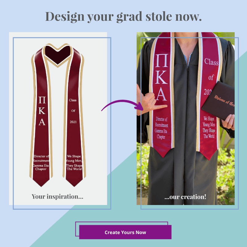 Design your own graduation stole
