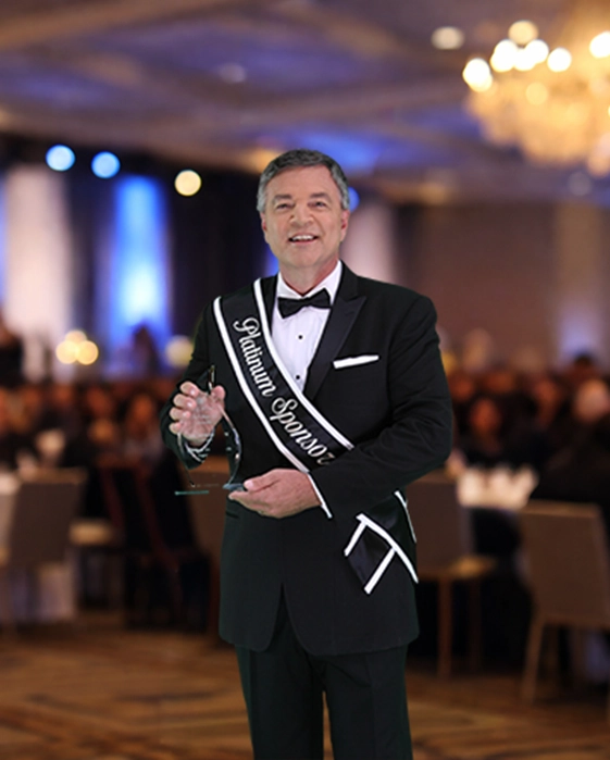 Man Wearing Stole at Event