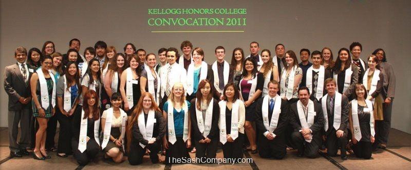 Kellogg Honor College Convocation Stoles