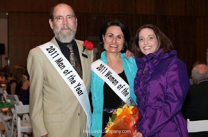 Man and Woman of the Year 2011-sashes