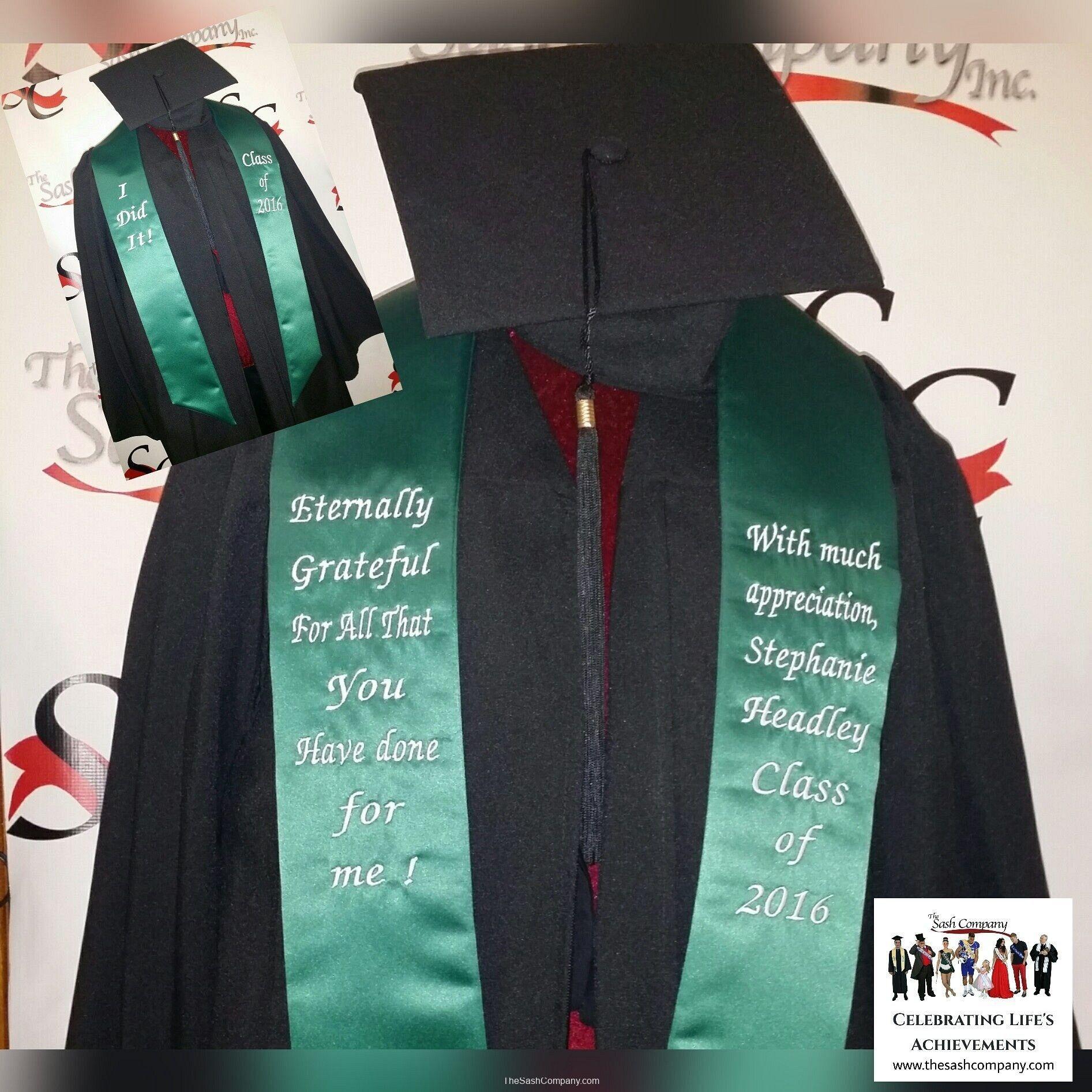 Teacher Appreciation Graduation Stole