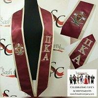 Pi Kappa Alpha PIKE Fraternity Graduation Stole