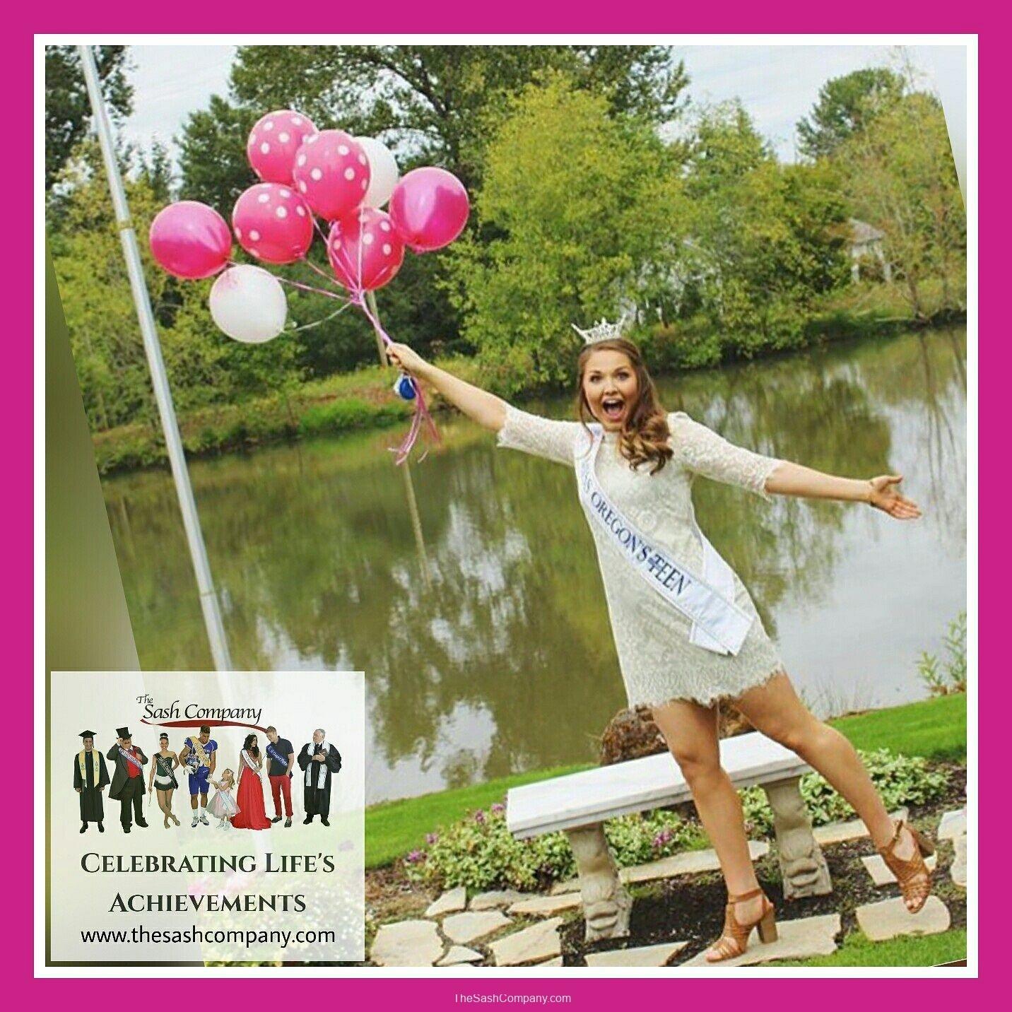MAOTeen Miss Oregon with Balloons  