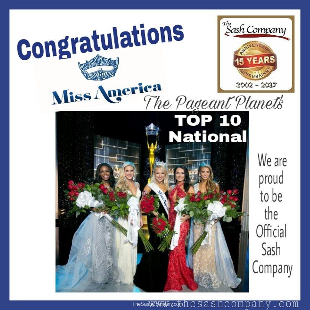 Miss America ranked Top Ten National Pageant