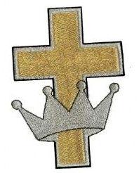 Crown with cross clergy satin stole collection