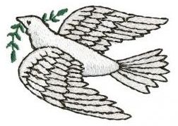 dove of peace embroidery
