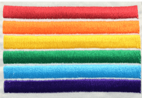 rainbow clergy embroidery