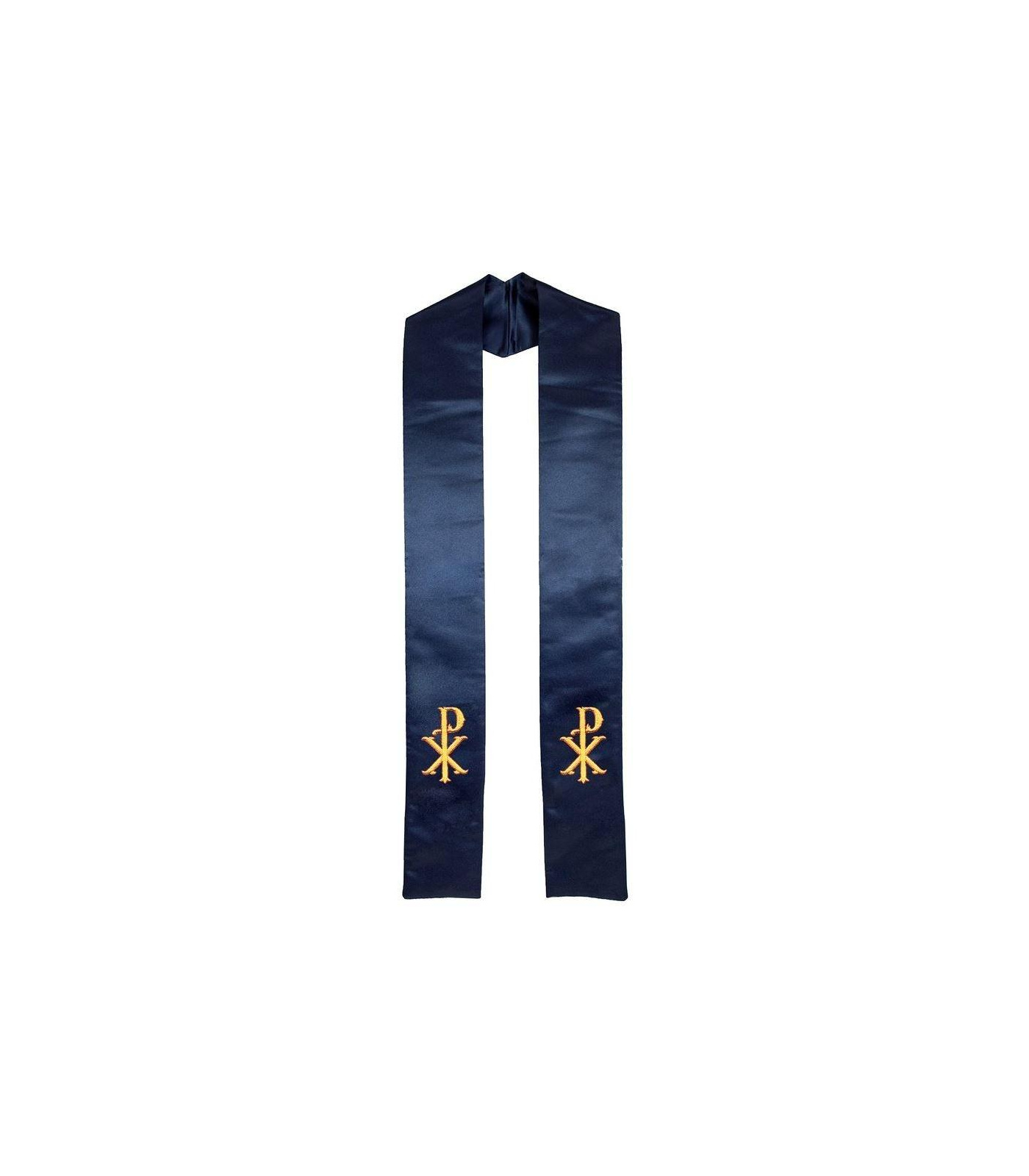 christ_name_symbol_clergy_stole_navy_blue