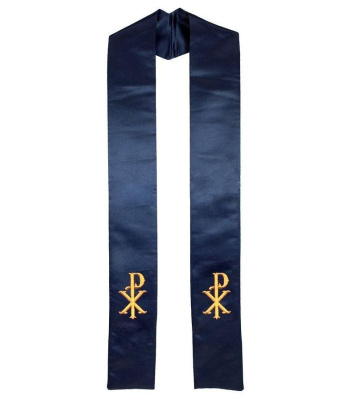 christ_name_symbol_clergy_stole_navy_blue