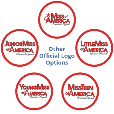 american-pageants-logos-bordered Acrylic Bag Tag