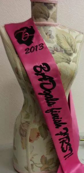 Benefit Cosmetics BADgals Finish First Pageant Sash