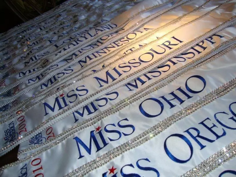Miss America Organization's State Sashes