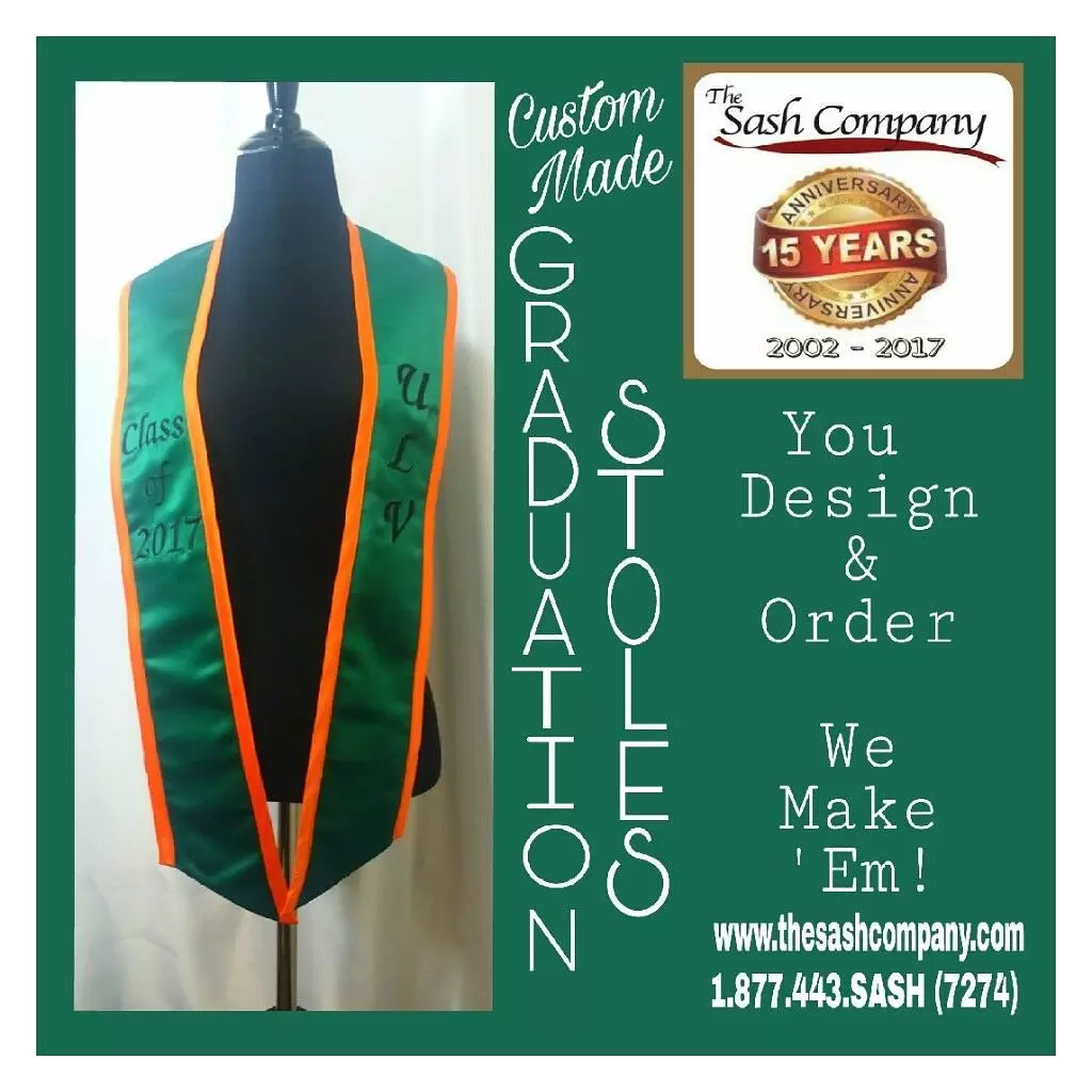 University of La Verne Graduation Sash Stole
