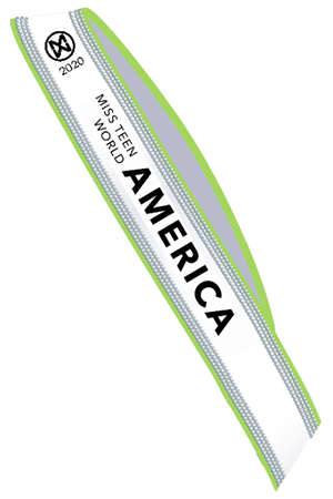 Miss World America National Teen Sash