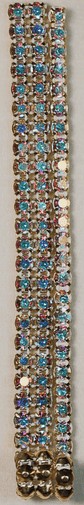 Aurora Borealis rhinestones with gold prongs