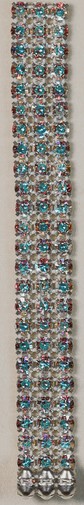 Aurora Borealis rhinestones with silver prongs